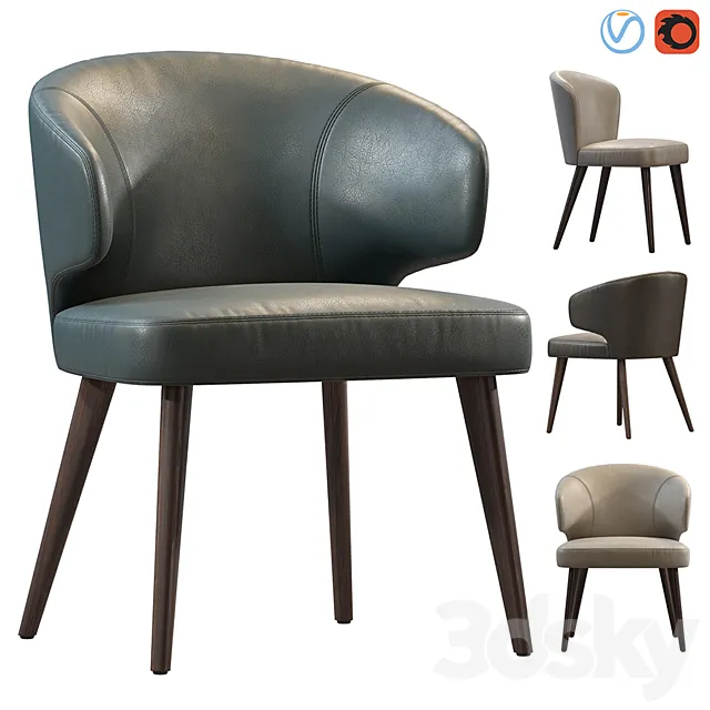 ASTON DINING CHAIR MINOTTI 3DModel
