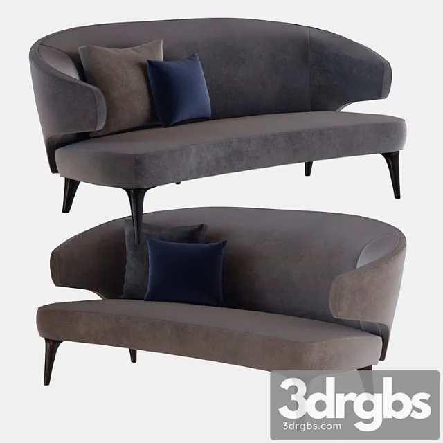 Aston sofa minotti 2 3D Model Free