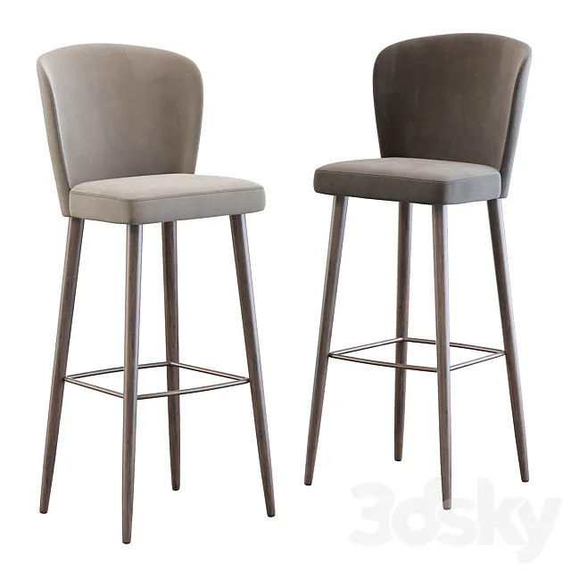 Aston Stool by Minotti 3D Model