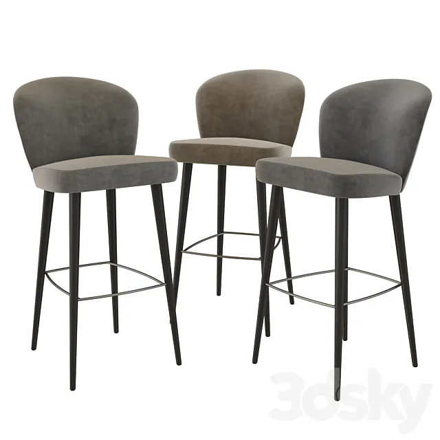 aston stool minotti 3DModel