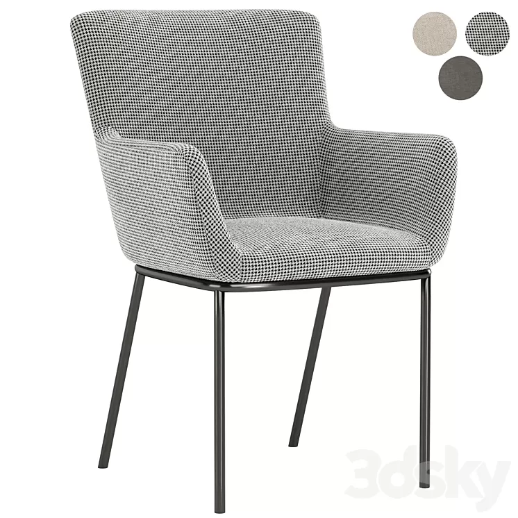 Astor dinning chair 3D Model