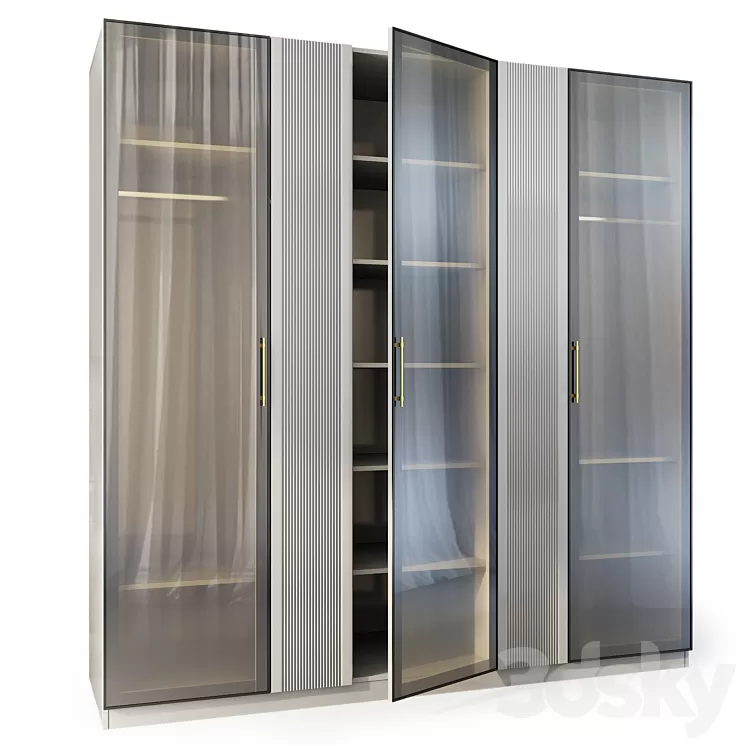 Astoria oar wardrobe. Wardrobe by Enza Home 3D Model