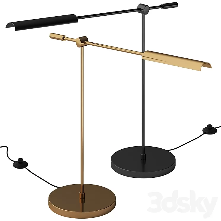 Astrid Led by Alora Lighting Table Lamp 3D Model