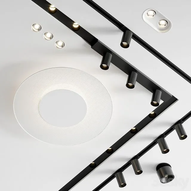 Astro Lighting Set 3D Model