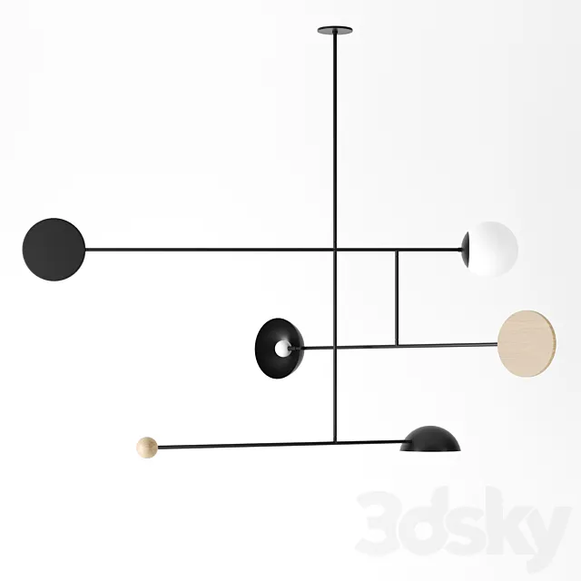 Astro mobile light 2 by Andrew Neyer 3D Model