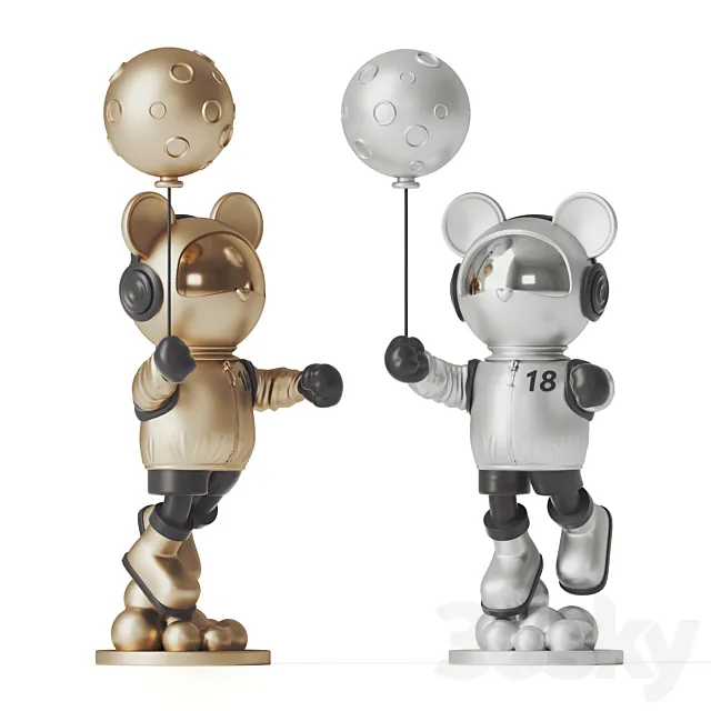 astronaut bear 3DModel