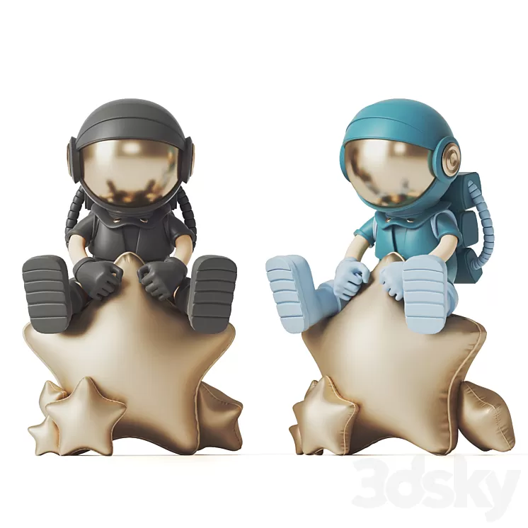 Astronaut Figure 3D Model Free