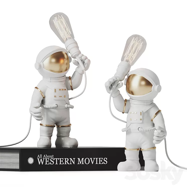 Astronaut night light 3D Model