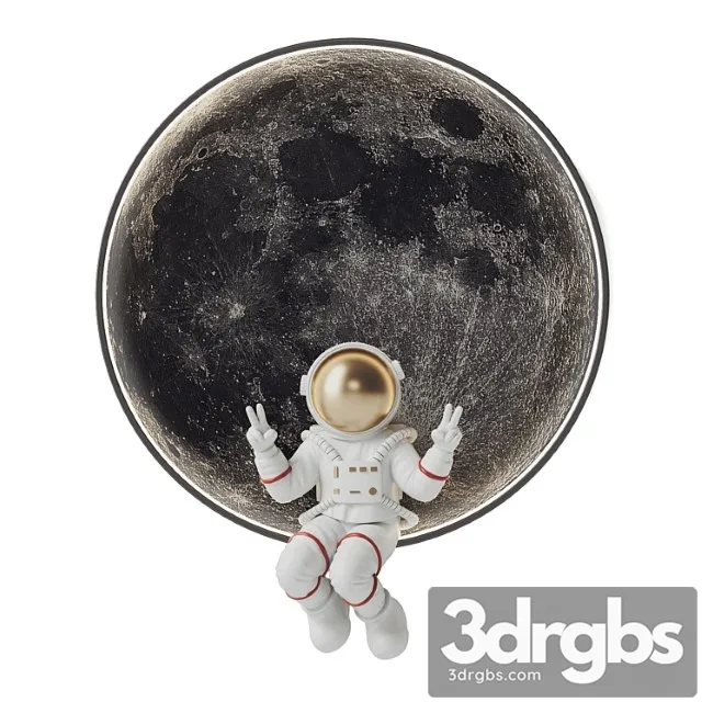 Astronaut Wall Light Free Download