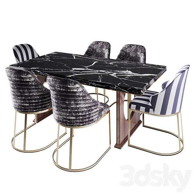 Asus_Luxury_dinig_table 3DModel