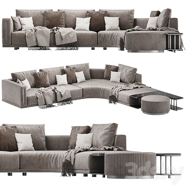 Atar Longhi corner modular 2 3D Model Free