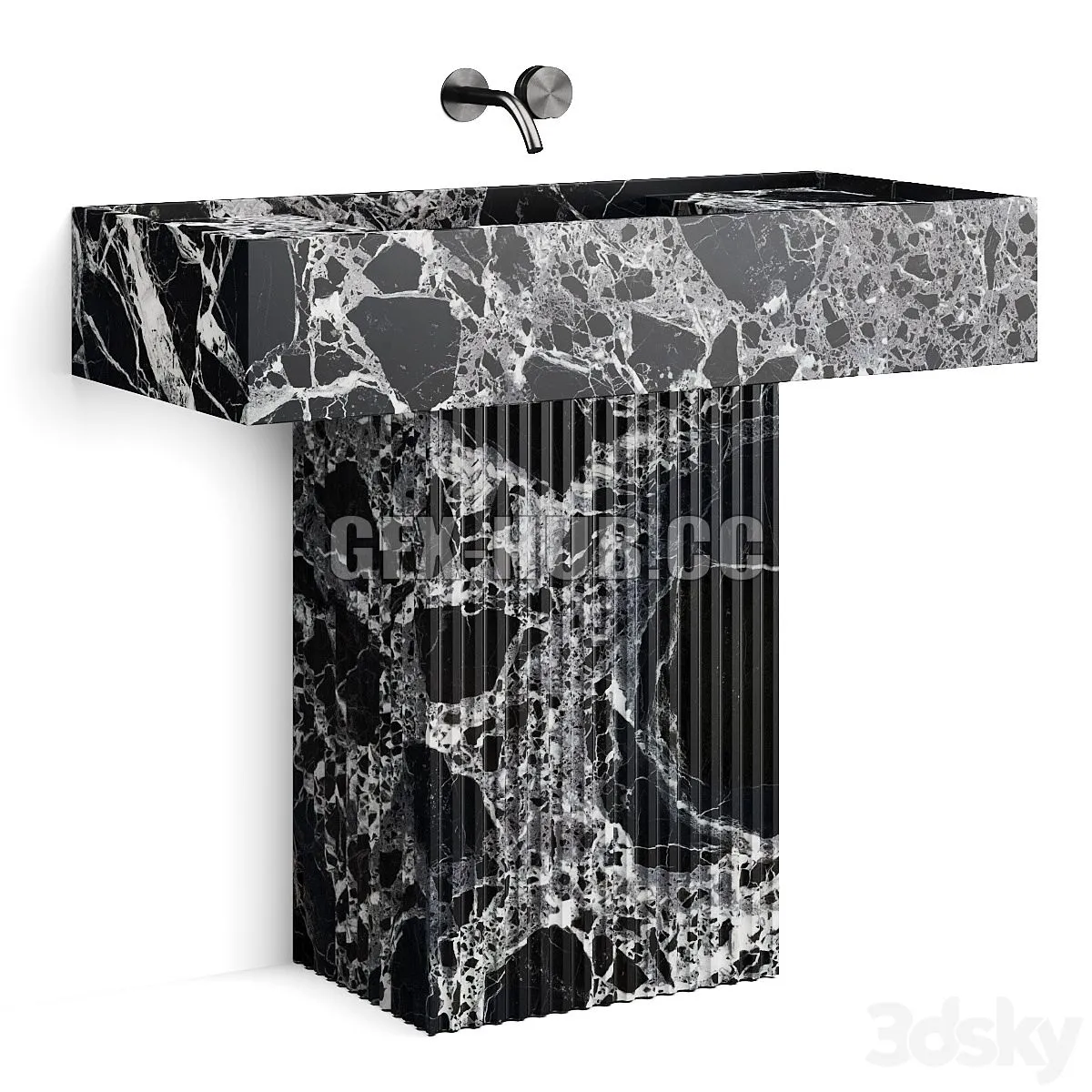 Atelier Il Granito Cecilia Bathroom Vanity 3D Model