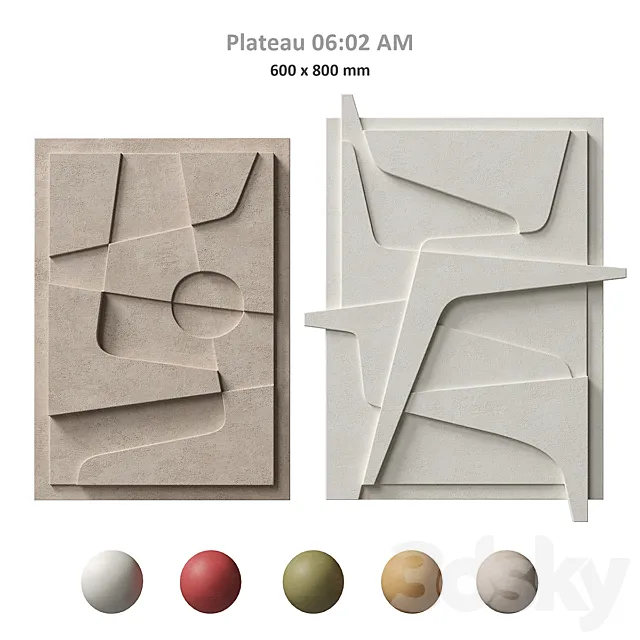 Atelier Plateau. Relief set 13 3DModel