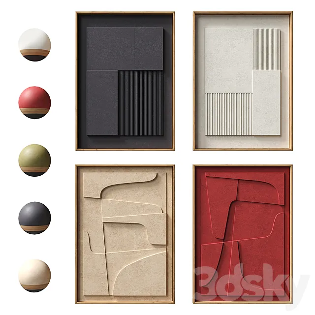 Atelier Plateau. Relief set 16 3D Model