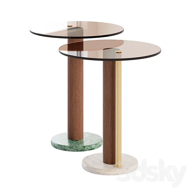 ATHENA SET OF 2 COFFEE TABLES 3D Model