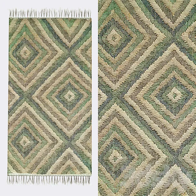 ATLANTIC WOVEN JUTE RUG 3D Model