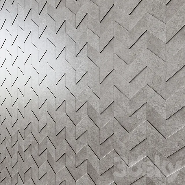 ATLAS CONCORDE DWELL Chevron 3D Decor 3D Model