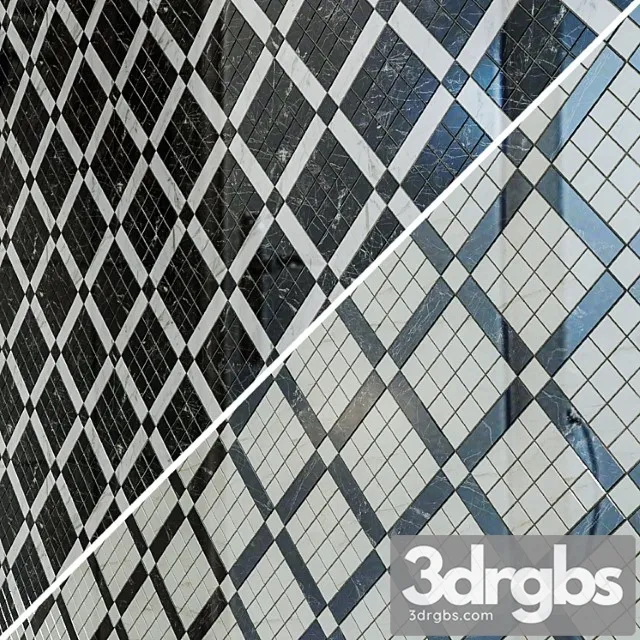 Atlas concorde marvel pro gray fleury diagonal mosaic 3D Model Free