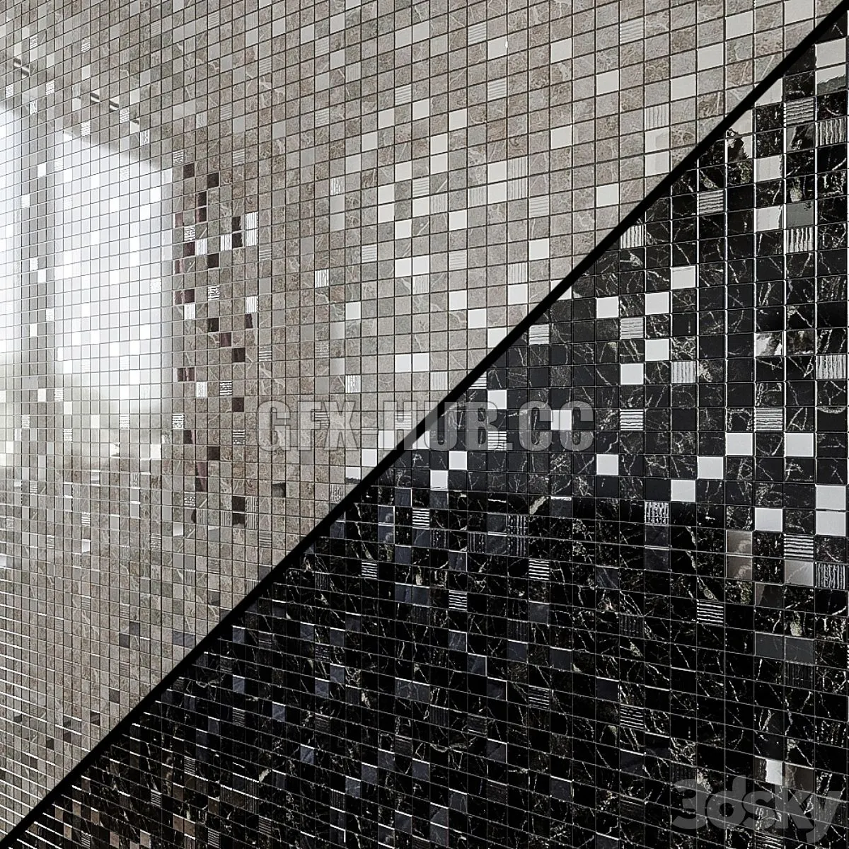 ATLAS CONCORDE MARVEL PRO Mosaic 5 options 3D Model