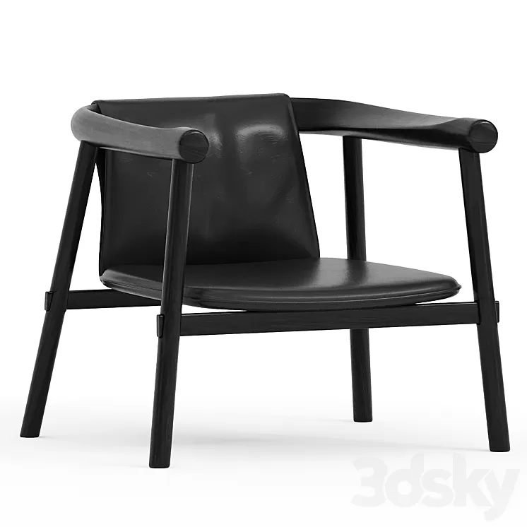 Atlay Leather Armchair 3D Model Free