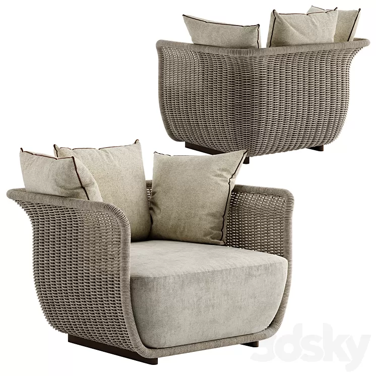 Atmosphera bellagio armchair 3D Model