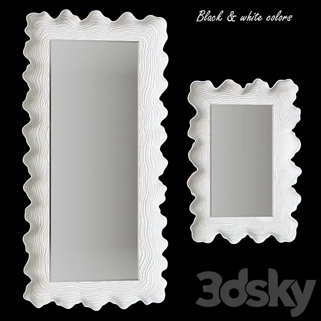 Atoll Rectangular Mirror 3D Model