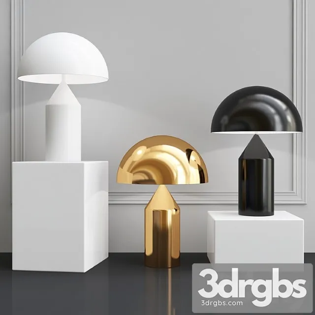 Atollo Table Lamp 2 3D Model Download