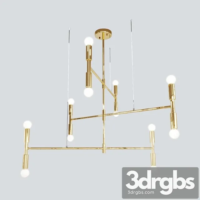 Atomium Chandelier 3D Model Free