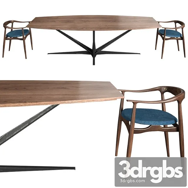 Atra korsu agave dining 2 3D Model Free