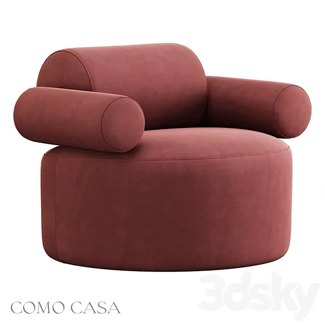 Atrani armchair Como Casa 3D Model