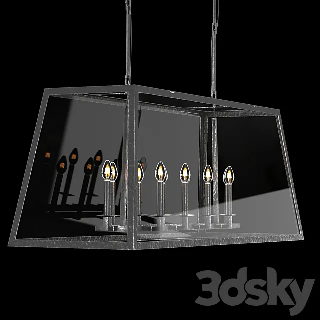 ATWELL LINEAR CHANDELIER 54 3D Model