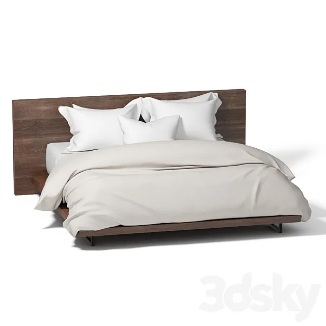Atwood King Bed 3D Model