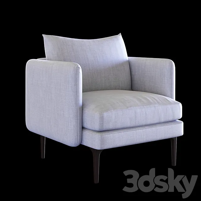 Auburn Chair by West Elm 3D Model