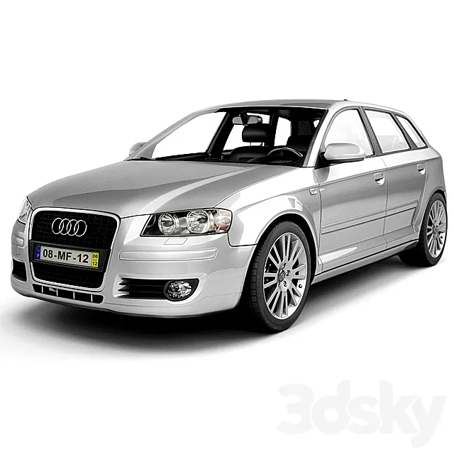AUDI A3 2007 3D Model