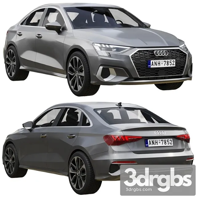 Audi a3 limousine 2021 3D Model Free