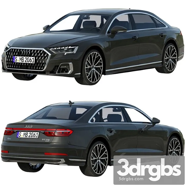 Audi A8 L 2022 3D Model Free