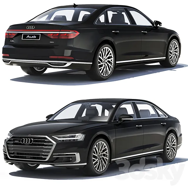 Audi A8L 2018 3D Model