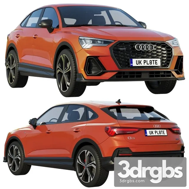 Audi Q3 Sportback 2020 3D Model Free