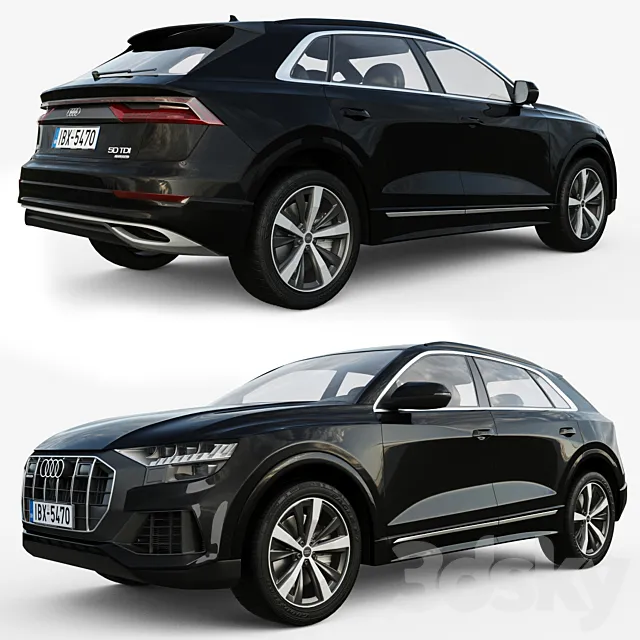 Audi Q8 2018 3D Model