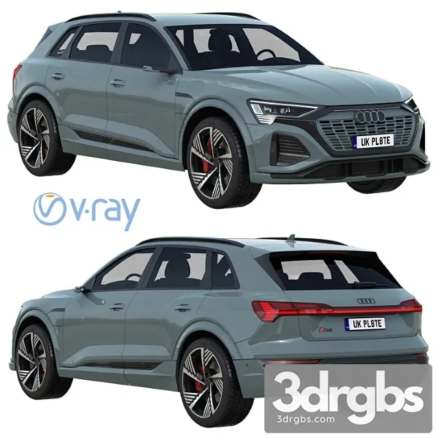 Audi Q8 E Tron 1 3D Model Download