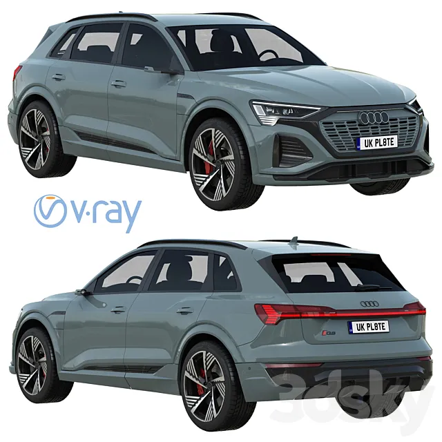 Audi Q8 e-tron 3D Model