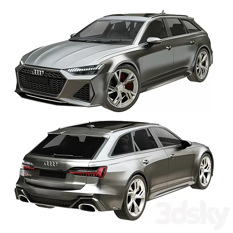 Audi RS6 2020 3D Model