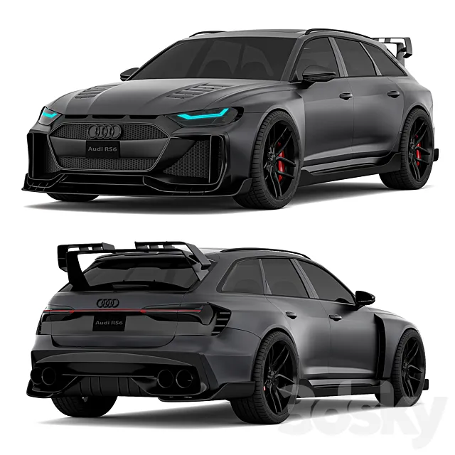Audi RS6 Starwars Hycade 3D Model