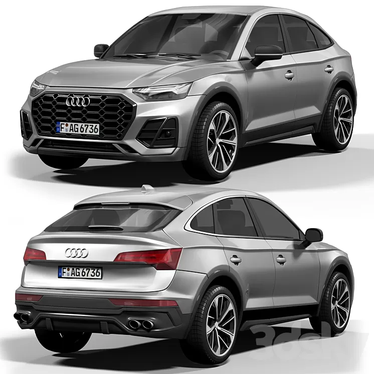 Audi SQ5 Sportback 3D Model Free