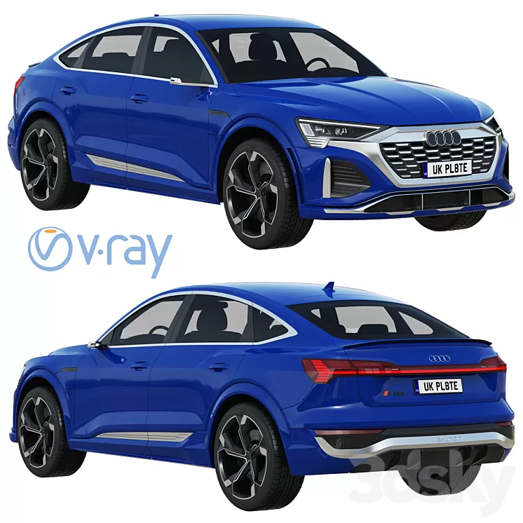 Audi SQ8 Sportback e-tron 3D Model Free