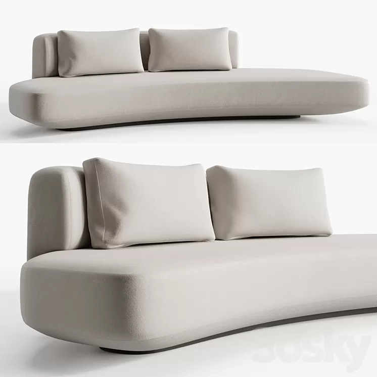 Audrey sofa 270 by Gallotti Radice 3D Model Free