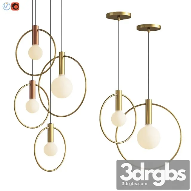 Aura radial cluster ladies and gentlemen studio 3D Model Free