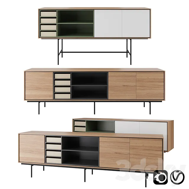 Aura Sideboard by Treku 3DModel
