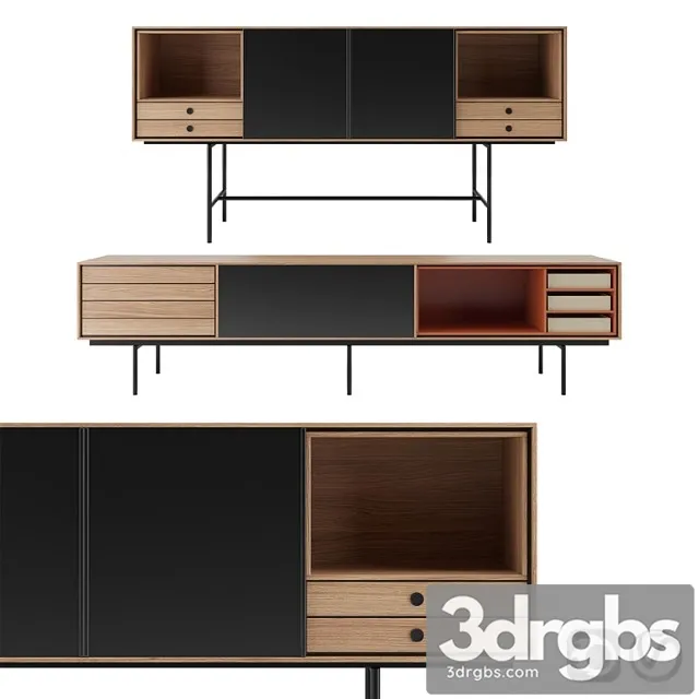 Aura sideboard with adjustable front panel by treku 2 Free Download