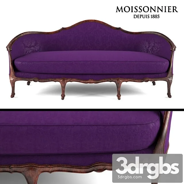 Aurevilly Sofa by Moissonnier 3D Model Free